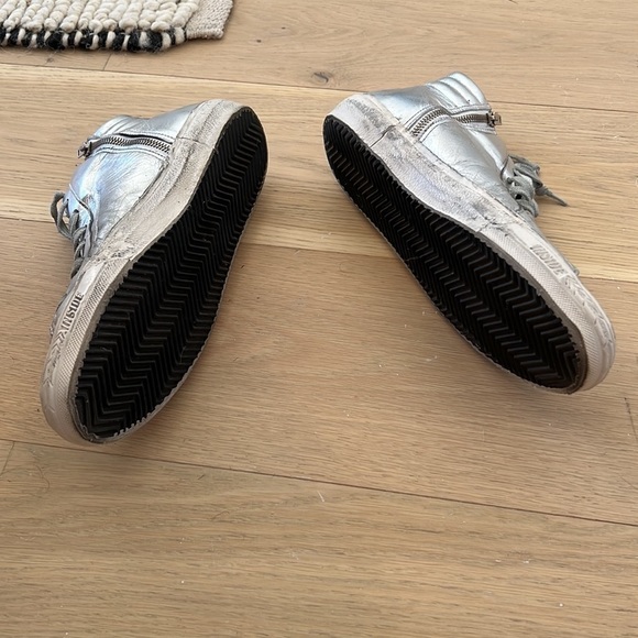 Golden Goose GGDB | NIB Studded Silver Slide Sneakers - Size IT 41 - Picture 4 of 9